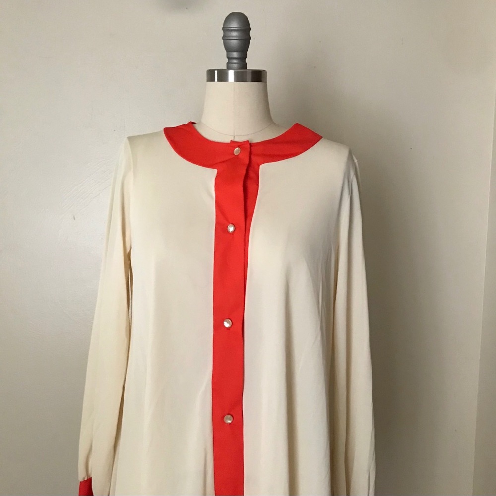 Fourth Addition VTG 60's Pajama Top Size S - Picture 2 of 5